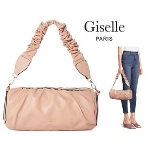 Giselle Paris Nude Pink Ella Satchel Purse Shoulder Bag